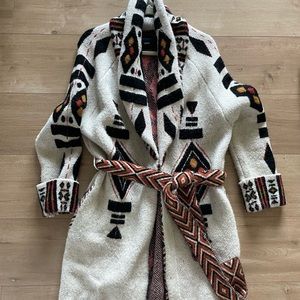 Zara knit cardigan with belt